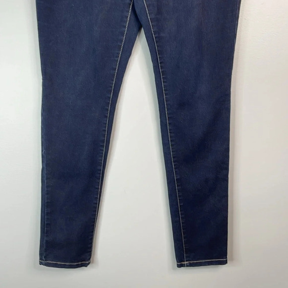TATTOO Jeans Dark Wash Denim Skinny Jeans Blue 5 Pocket Stretch Size 11 - Picture 4 of 11